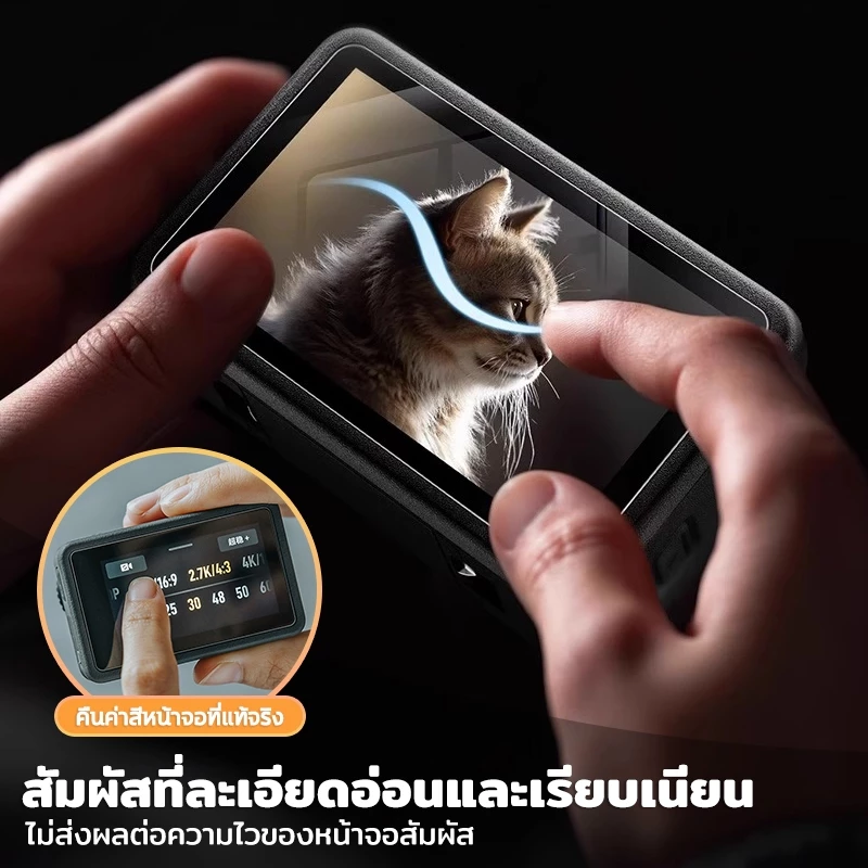 6Pcs ฟิล์มกันรอย For DJI Action 5 Pro 4 3 กล้อง กระจกกันรอย