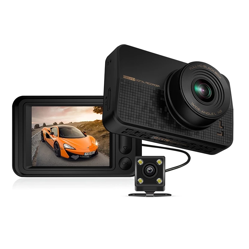 ROGA G16 Dash Camera กล้องติดรถยนต์ 720p FullHD มีจอแสดงผล